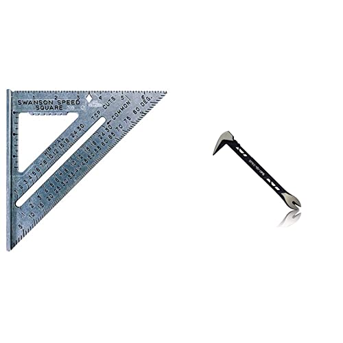 Swanson Tool Co S0101 7 Inch Speed Square, Blue & Spec Ops Tools 10