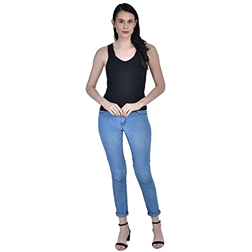 Image of Women's Regular Fit Sleeveless Cotton Camisole Slip Spaghetti Pack of 1
