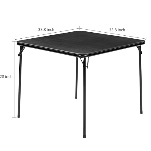Vecelo FOLDING TABLE With Black Pu Padded Tabletop thumb #2