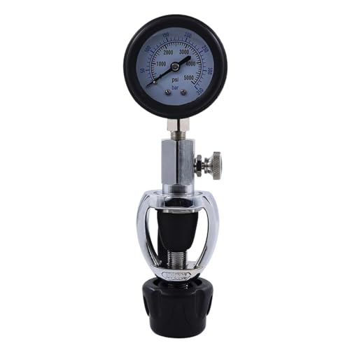 Air Tanks Pressure Checker for Scubas Diving, Diving Gauge with Handle, Scubas Diving Pressure Gauge Diving Equipment