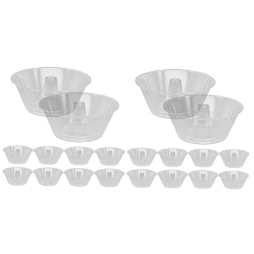 minkissy 2sets Combined Beverage Cup Bowl Portable Food Bowl Convenient Snack 10pcs*2