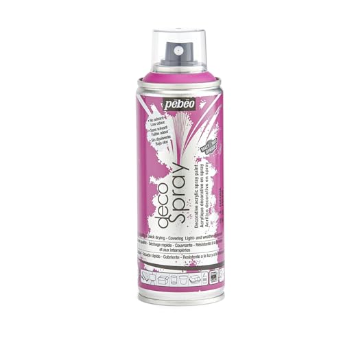 PEBEO - Peinture Acrylique en Spray - Pour la Décoration Multi Supports en Intérieur et Extérieur - Base Eau, Faible Odeur - 200 ml - Finition Mate -...