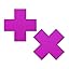 Neon Purple Uv Reactive X