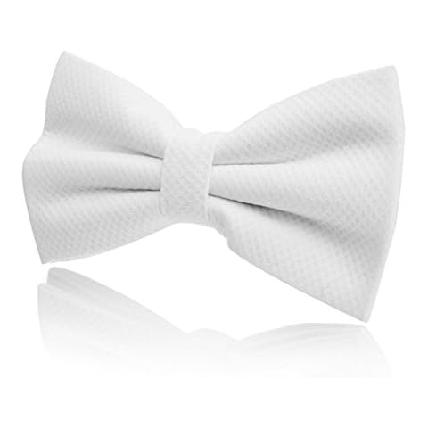 White Marcella Dress Pre-Tied Bow Tie 100% Cotton Cover