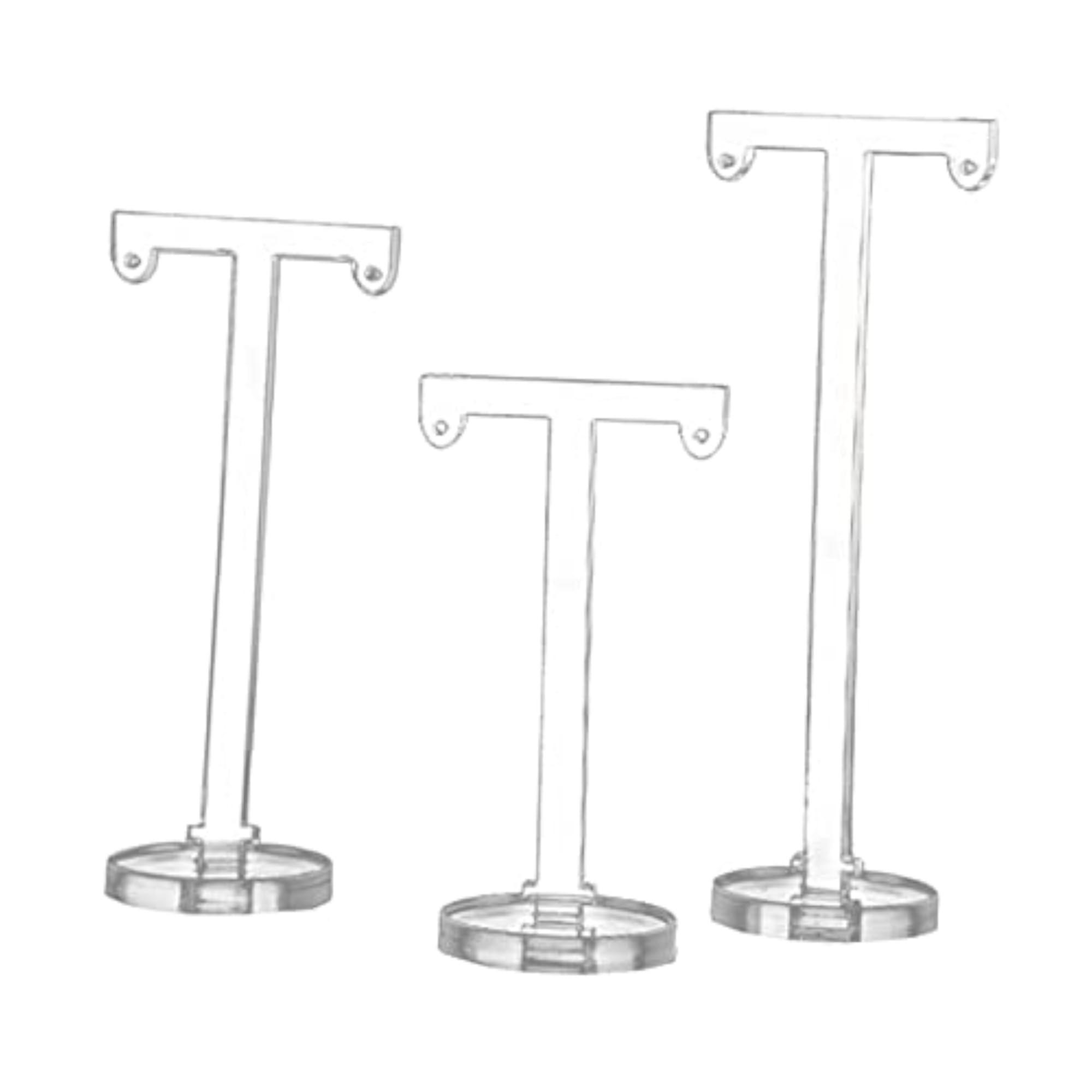 Acrylic Earring T Stand Display Showcase