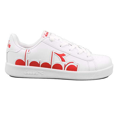 Diadora Game P Bolder GS Sneakers Bianco Rosso (38 - Bianco)