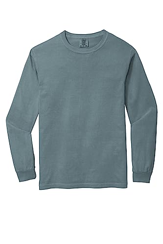Image of Comfort Colors Ringspun Garment-Dyed Long-Sleeve T-Shirt (Ice Blue)