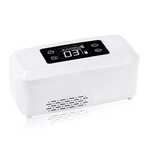 Mini Home Insulin gekühlte Box Tragbare Kühlung Wiederaufladbares Auto Thermostat Smart Medicine Kleiner Kühlschrank und Insulinkühler (20,9 x 9