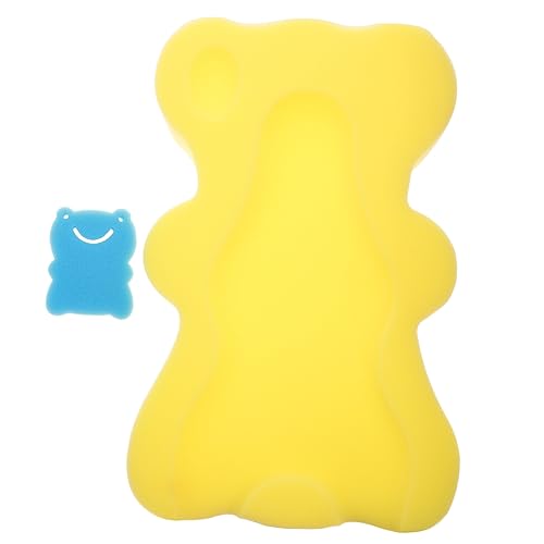 PRETYZOOM 1Pc Bath Mat Non Slip Cartoon Sponge Cushion for Boy Girl Upgraded Design Soft Bathing Accessories for Newborn Tub Use Random Color
