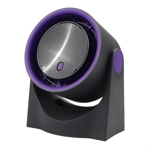 Jotekonoby Ventilador portátil sin aspas con 100 ajustes de velocidad, carga USB y pantalla digital para uso en oficina, hogar y dormitorio, para un funcionamiento ultra silencioso (gris)