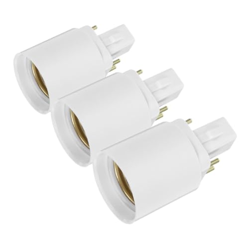 Luxshiny 3pièces Adaptateur De Douille Convertisseur Vers Support De Lampe Adaptateur Ampoule à Broches Accessoires Éclairage Ignifuges Pour Ampoule Led