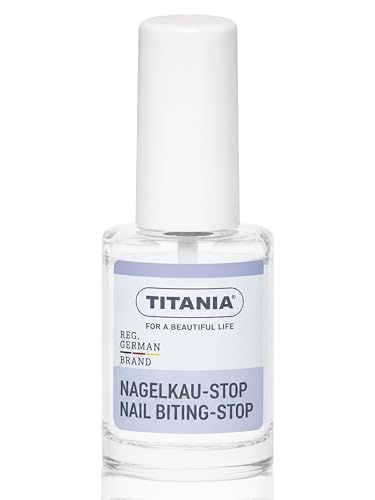 TITANIA Nagel Kau-Stop (10ml) Nagellack gegen Nägelkauen Anti Nägelkauen Schutz gegen Fingernägelkauen Anti Fingernagel Kauen