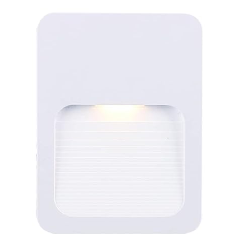 Kit 10 Balizador Arandela Parede Escada Led 2w Branco Quente 3000k 4x2 Bivolt