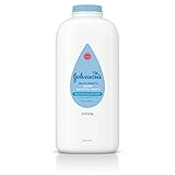 Johnson's Baby Powder with Naturally Derived Cornstarch Aloe & Vitamin E, Hypoallergenic, 22 oz (Pack of 6)