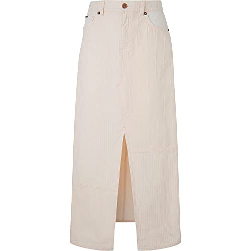 Pepe Jeans Falda Mira Stripe Beige para Mujer M