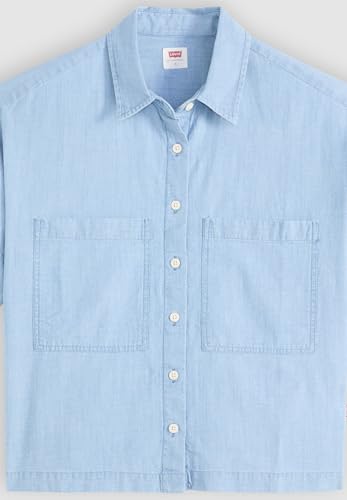 Harlie Ss Cropped Shirt Brass Organ – Ansicht 6