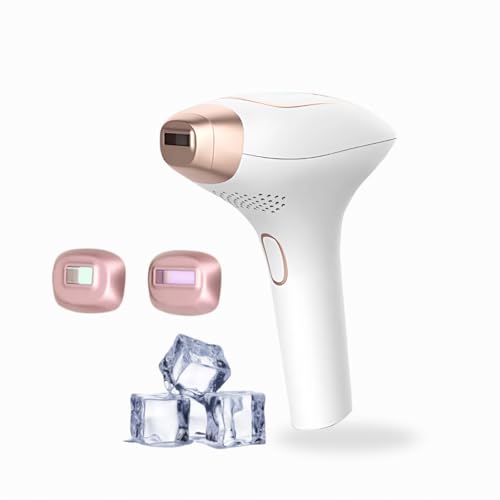 Nektle IPL Hair Removal Device – Laser Epilator for Women & Men, 999,999 Flashes, 9-Level Cooling, Painless Permanent Hair Removal for Face, Legs, Bikini & Body