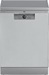 Beko - BDFN26441XC - Lavastoviglie Beyond a Libera Installazione, 14 Coperti, Funzione Antibatterica HygieneIntense+ - Pearl Inox, 59,8 x 60 x h85 cm