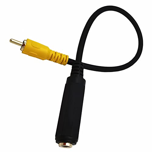 Cable adaptador estéreo 6.35mm hembra a macho 30cm miniatura 3