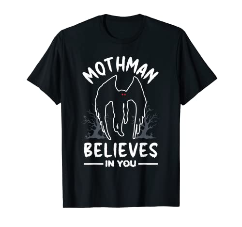 Mothman Cryptid Cryptozoology Mothman crede in te Maglietta