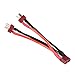 Produktbild Dilwe T Style Stecker Kabel, 1 Buchse auf 2 Stecker 14AWG Kabelstecker zum Dekantieren für RC ESC Lipo Akku