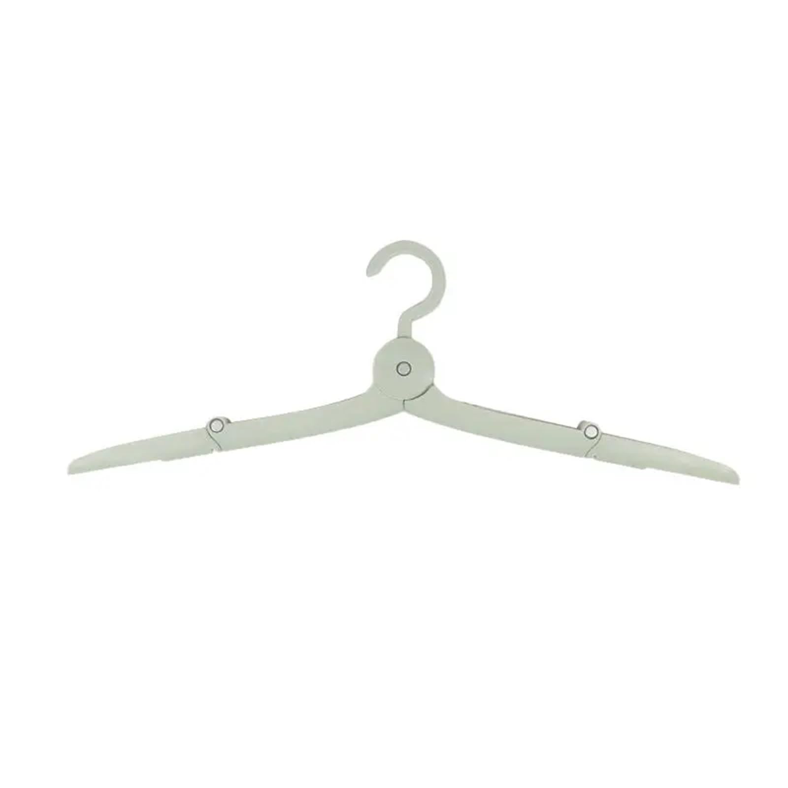 Travel Hangers Folding Hanger for Clothes Drying Multifunctional Rack Travel Portable Home Supplies(Green)