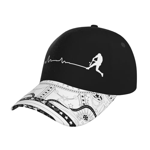 La Mejor Selección de Ropa de Cricket para Mujer comprados en linea. 48 Cricket Heartbeat - Gorra de béisbol ajustable para hombres y mujeres, Negro -, Talla única