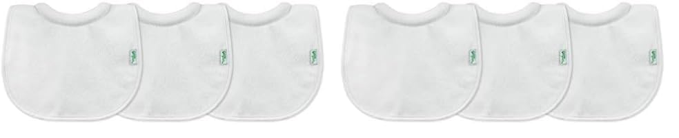 green sprouts Stay-dry Milk Catcher Bibs (6 Pack) | Collar absorb...