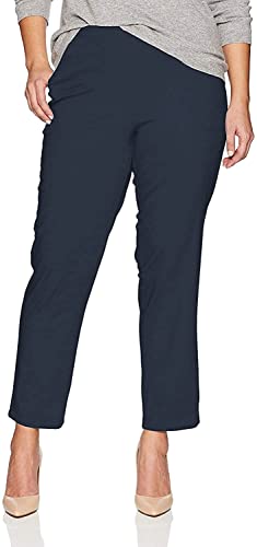 JUST MY SIZE Women's Apparel Women's Plus Size Stretch Pull On Jean, Blue Rinse, 5X Average