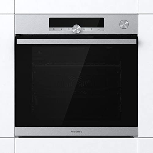Hisense, BSA66334AX, four multifonction thermoventilé vapeur capacitée 77L nettoyage aquaClean 13 fonctions cuisson inox anti-empreinte rails télescopiques