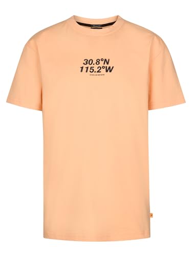 T-shirt SS Petrol Industries orange pour les vacances et les sorties d'été
