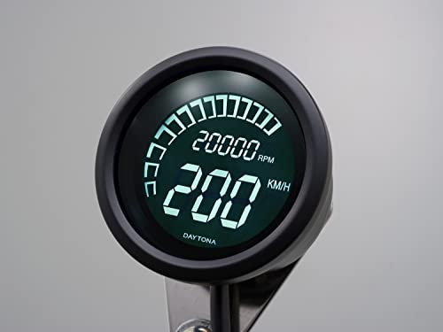 Daytona Compteur de Vitesse Noir Digital VELONA 60mm, E-Marked