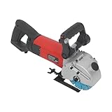Mauernutfräse,Betonschlitzmaschine 2700W, 5000RPM Wandfräse Mit Laser, 42mm Schnitttiefe, 40mm Breite, Diamantblatt, Staubarm Mit Koffer Für Beton Wand