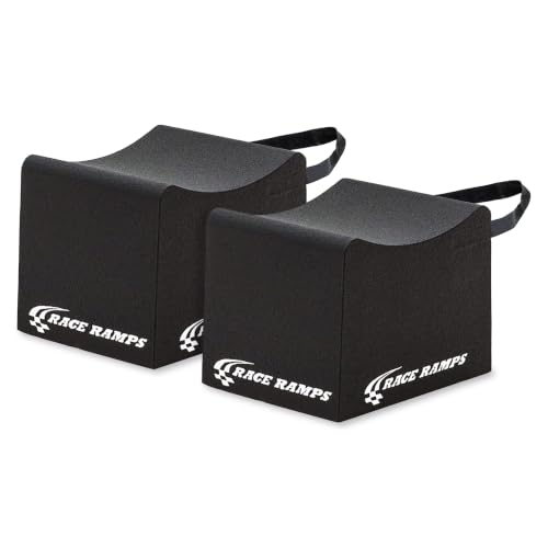 Race Ramps Two-Piece Foam Wheel Cribs, Tires to 12 in, 10 in H, Set of 2