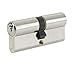 Price comparison product image Yale B-ED3555-SNP Euro Double Cylinder, 3 Keys Supplied, Standard Security, Boxed, Suitable for All Door Types, Nickel Finish, 35:10:55 (100 mm)