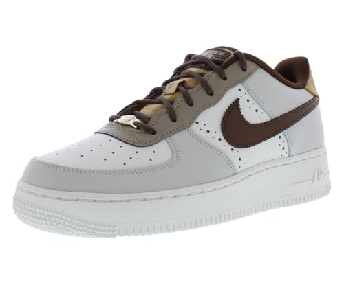 Nike Air Force 1 LV8 GS pour fille, baskets mode en cuir blanc et noir