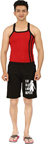 Image of Men's Graphic Printed Cotton Shorts (Pack of 1)