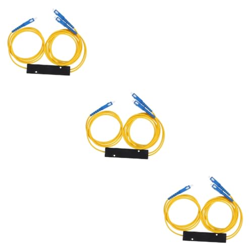 Divisor óptico Hemobllo de fibra óptica de fusión en pack de 3 piezas para sistemas de audio y TV