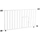Carlson Pet Products 916006 Mini-Haustiergitter, erweiterbar, extra breit, 45,7-78,7 cm, Weiß