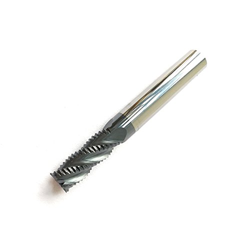 Fraise carbure massif 6.35 mm HRC45 goujure 4 flûtes revêtue TiAlN longueur totale 5.1 cm