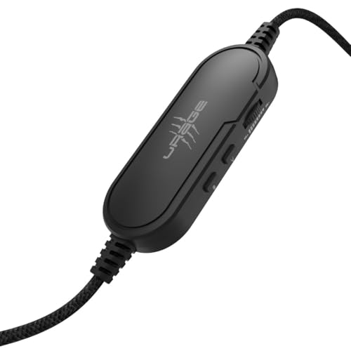 Casque micro gaming uRage certifié DTS X noir avec câble USB-A de 2.2m