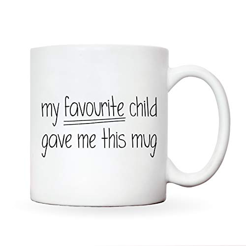 Manta Makes My Favourite Child gave me This Mug | Mothers - Fathers Day Presents | dad Birthday Gifts from Son Daughter Ideas | Christmas Birthday Gift for Father or Mum