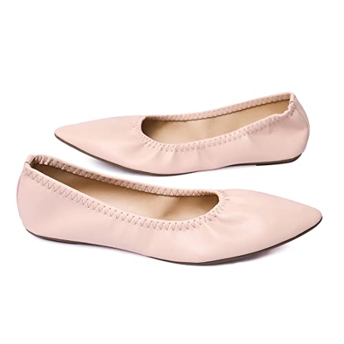 Image of Women's Ballet Flat Slip On Flats - Classic Casual Dress Shoes, Foldable Portable Travel Ballet Walking Shoes