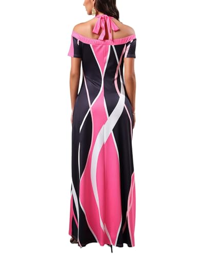 Image of SheKiss 2026 Women's Casual Summer Floral Long Maxi Dresses Floor Length Sleeveless Plus Size Sundresses