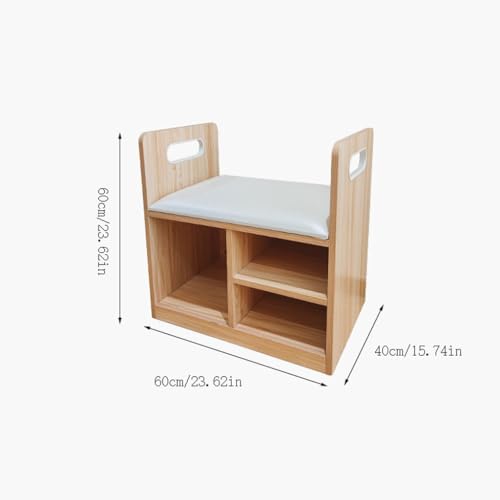 Banc à chaussures avec repose-pieds et tabouret à langer moderne - 4