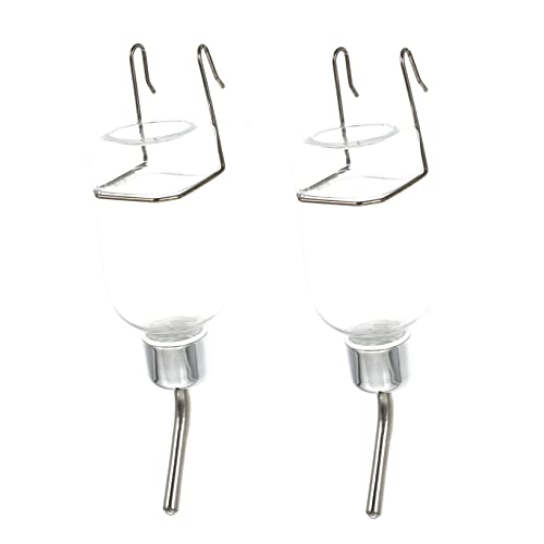 FONDOTIN 2 Pack Pet Hanging Water Dispenser Dog Drinking Fountain Auto Pet Water Dispenser Portable Drinking Tool