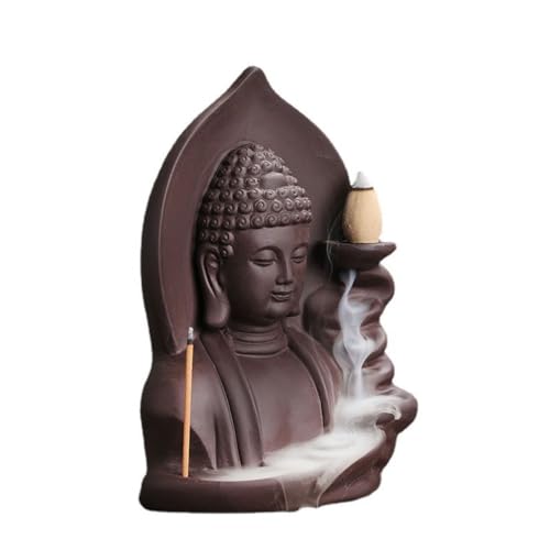 Accessoires de méditation avec porte-encens à reflux en bois TUSUOD