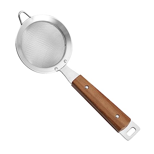 Healifty Cucharón Colador de Acero Inoxidable con Mango de Colador de Malla Fina para Cocina Escurridor Versátil para Frituras y Pasta Herramienta Práctica para Uso Doméstico