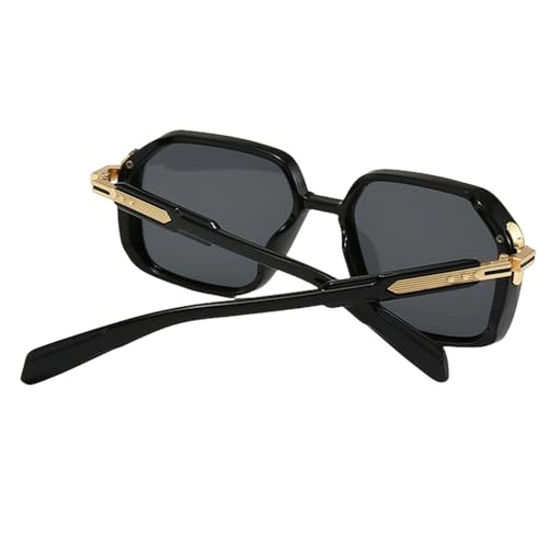 Lunettes de soleil rétro à rivets et verres dégradés mode unisexe - 5