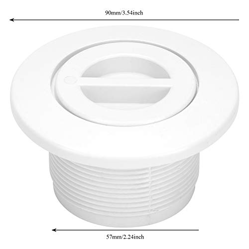 EVTSCAN 2-Zoll-Swimline-Pool-Rücklaufstopfen mit Gewinde für Poolreiniger-Saugauslass - Weiß